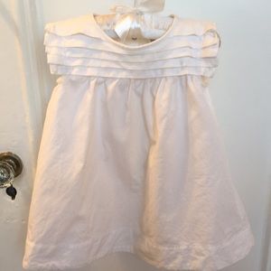 Girl’s Petit Bateau white cotton dress
